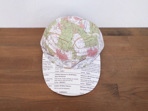 COMES AND GOES " tyvek map cap  " map pattern