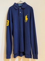 "POLO by RALPH LAUREN"ネイビー刺繍 ポロシャツ