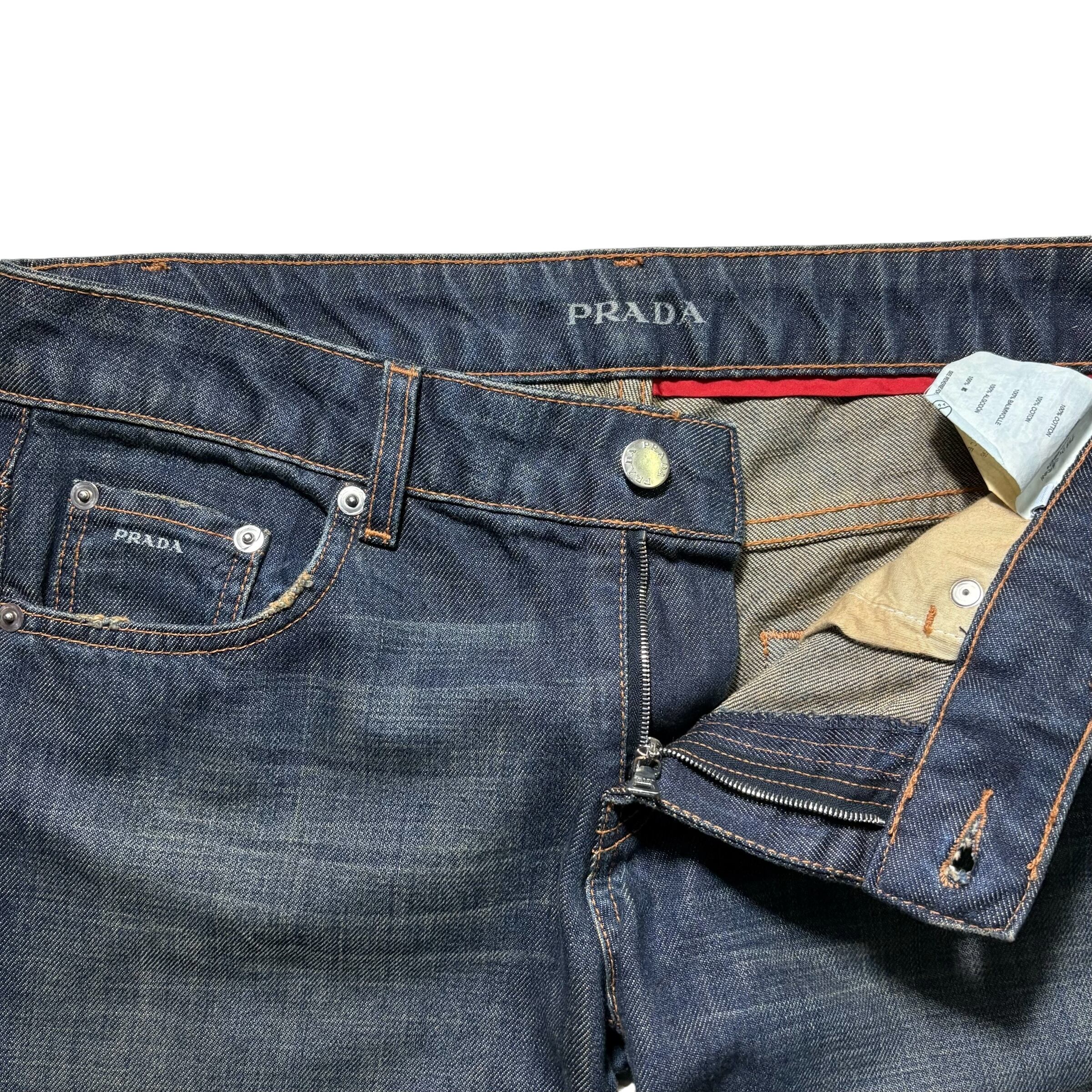 PRADA boots-cut denim pants | NOIR ONLINE