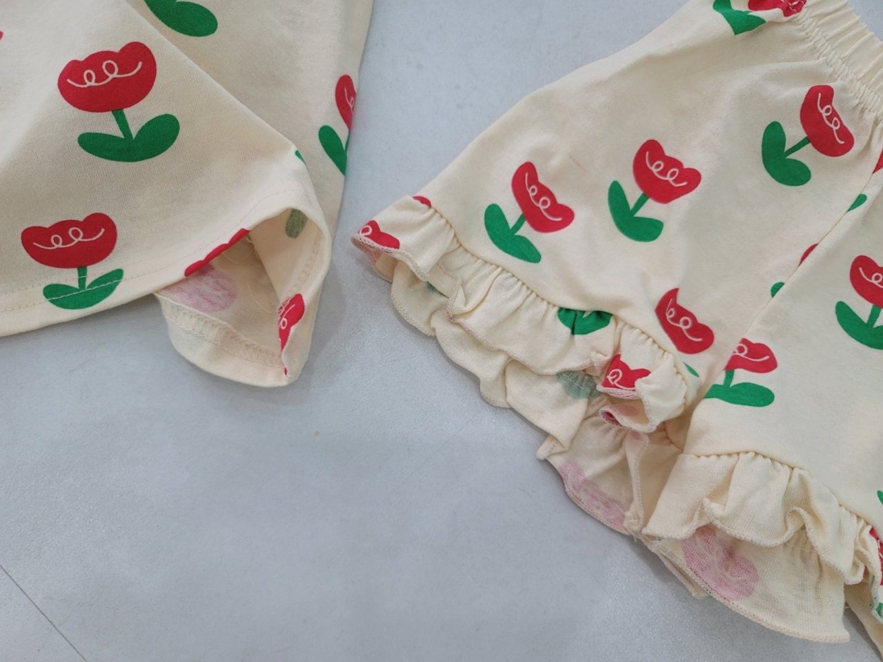 [Moran bebe] Tulip Frill Set / [모란] 튤립프릴상하