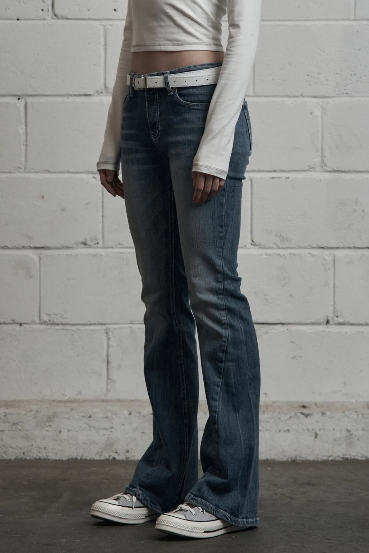 ☆IVE リズ 着用！！【SYNERJYN】WRINKLE CAT WASHING DENIM PANTS