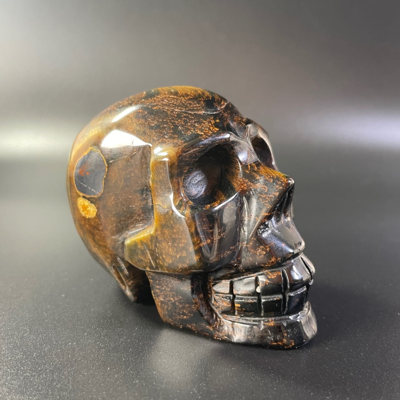 送料無料】タイガーアイ スカル【F01】 | Ka lewa stone