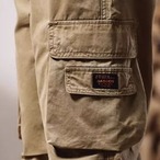 Men's Straight Silhouette Double Knee Cotton Twill Cargo Pants ◇3color H0779