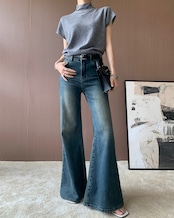 Plain highneck shortsleeve Sweater T20097