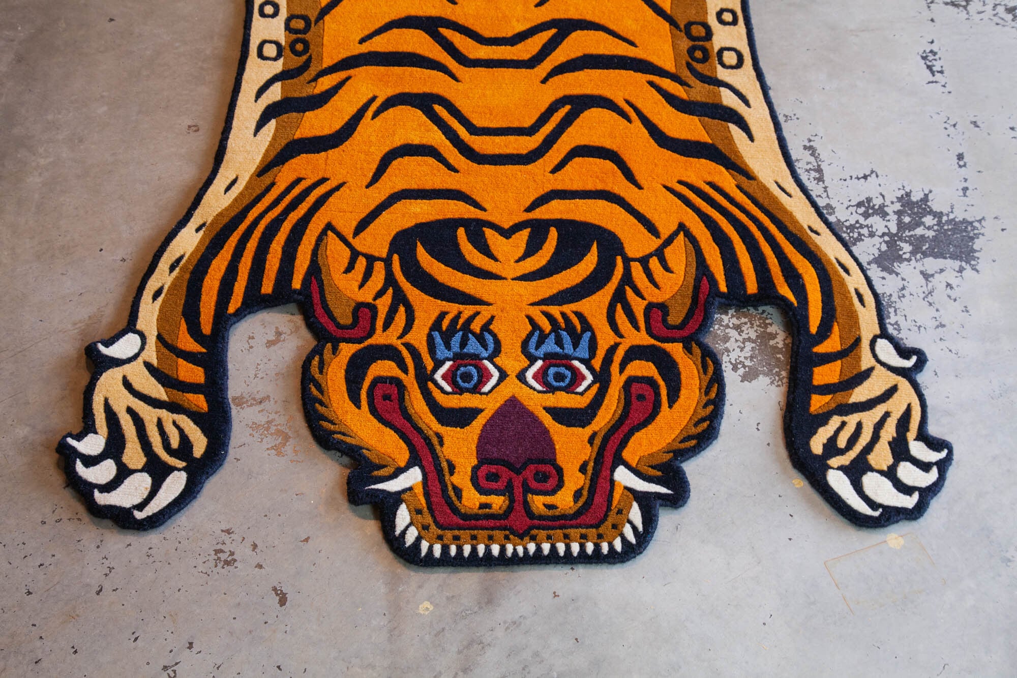 Tibetan Tiger Rug 《Lサイズ•ウール025》チベタンタイガーラグ