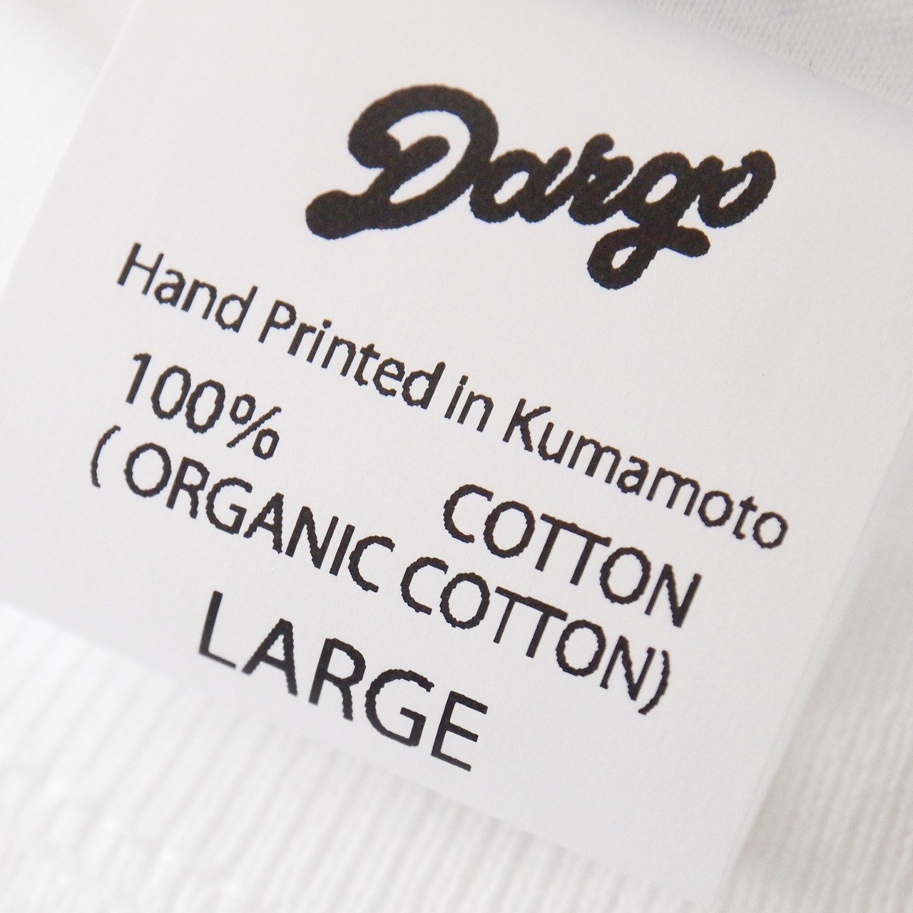 【DARGO】"SHARK vs BEAR" 8onz Organic Cotton T-shirt（2color）