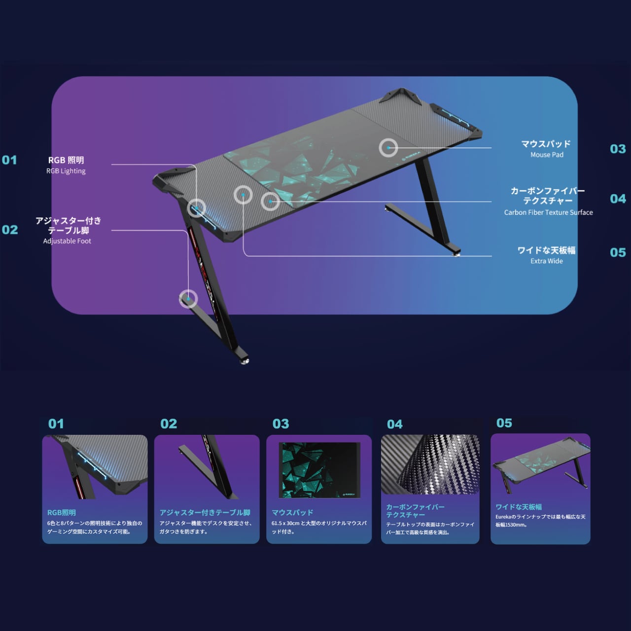 Z60ゲーミングデスク 「ハイエンドモデル」 | DRAPOJI 公式ショップ