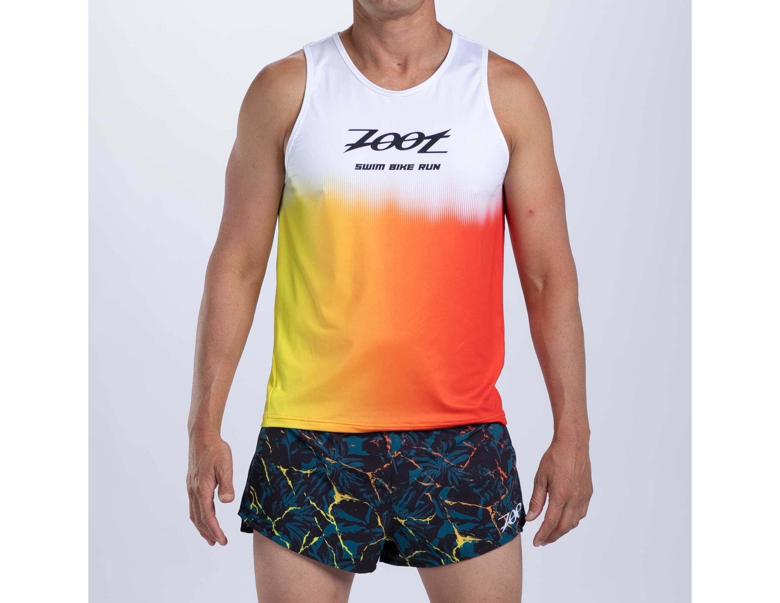 MEN RUN SINGLET (KOA) メンズ　タンクトップ　シングレット　アスリート専用 ZMR11079 | Zoot Sports  JAPAN トライアスロン 日本公式ショップ powered by BASE