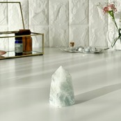 ブルーグレーカルサイトタワー*天然石ポイント*天然石インテリア*置き物*T37