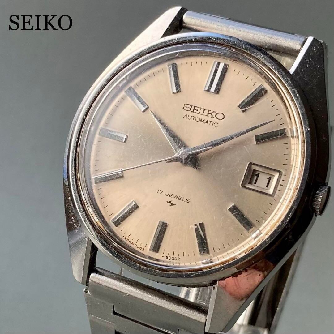 【動作品】セイコー SEIKO 腕時計 1972年 自動巻き メンズ デイト