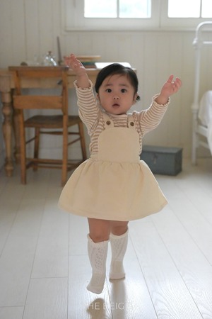 [THE BEIGE] Earwax Suspenders Bodysuit / [더베이지] 귀달이멜빵슈트