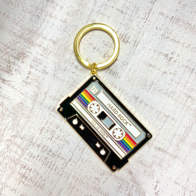 Pride Cassette Keychain