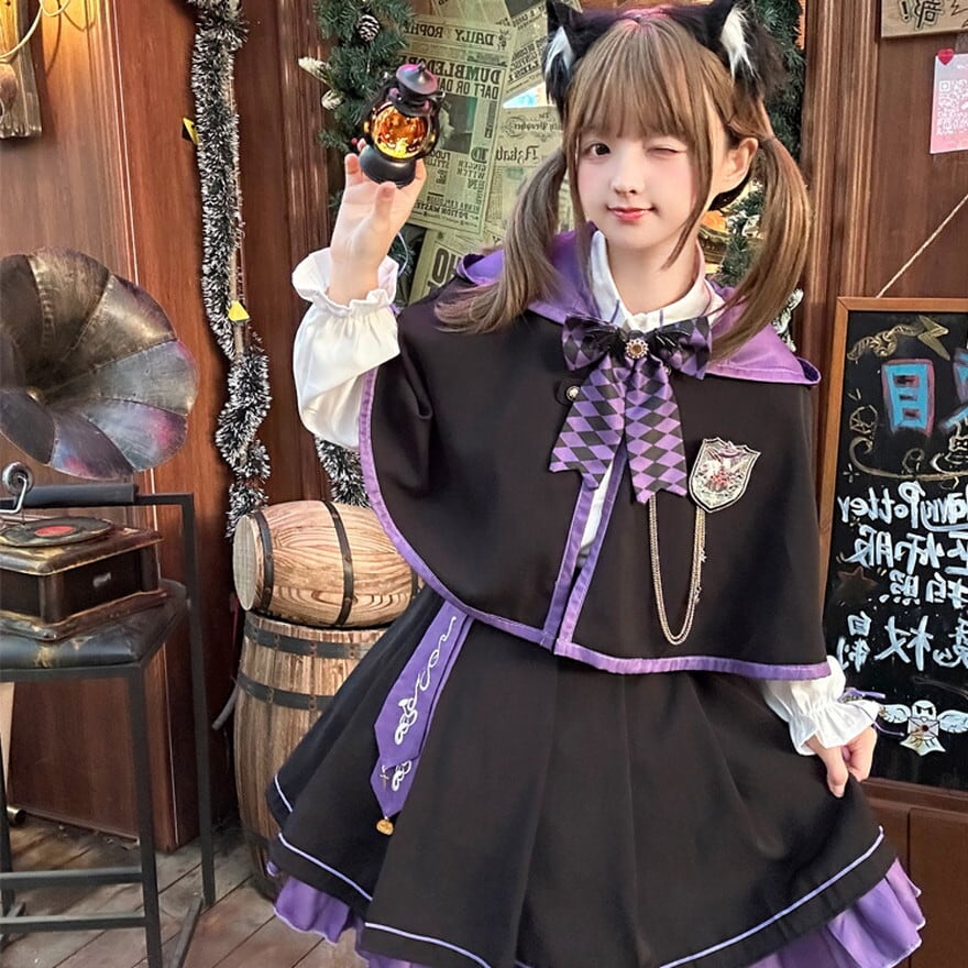 ゴスロリ系まとめ売り SEASONZ オールインワン JK 制服 クール 甘め 病み可愛い 原宿系