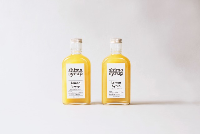 【2本セット】クラフトレモンシロップ（shima syrup Lemon240g）