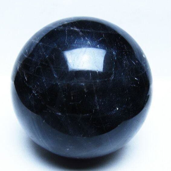 2.9Kg モリオン 黒水晶 丸玉 130mm スフィア 一点物 161-946