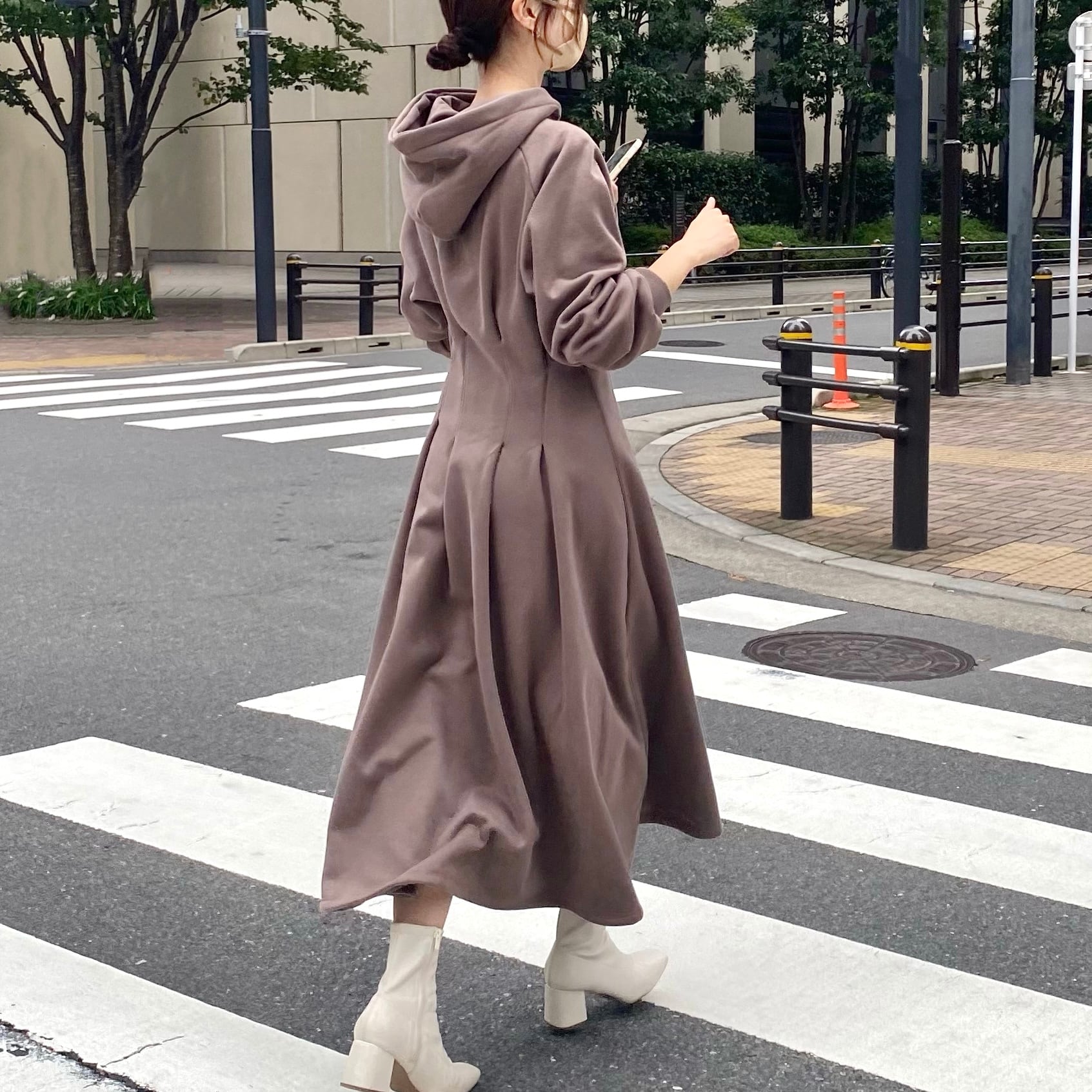 ウエストタックパーカーワンピース Lm1121 La Memoire