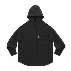 RIDGE MOUNTAIN GEAR　Hooded Long Sleeve Shirt 2026　Solid Black　リッジマウンテンギア　フードロングスリーブシャツ 2026　MEN / WOMEN