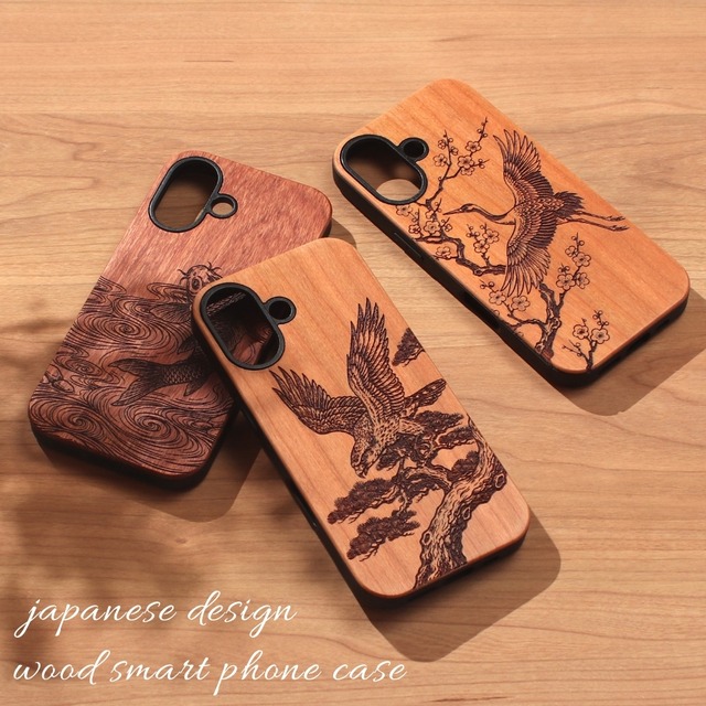 iphone ケース 木製 iphone17 iphone16 iphone15 iphone 14 花鳥風月 シリーズ ウッド 天然木 和柄 アイフォン 17 16 15 14 13 12 SE スマホケース 木 木目 17pro 16pro 15pro 14pro 13mini se3 スリム 軽い 日本 和彫り お揃い メンズ レディース 送料無料