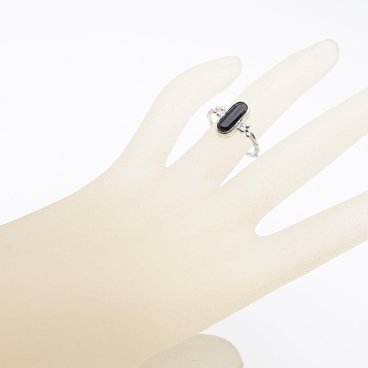 十勝石の粒飾りリング1 12号 北海道 士幌町産 天然石アクセサリー