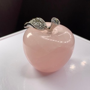 2.とっても可愛い♪ローズクォーツりんごさん♪