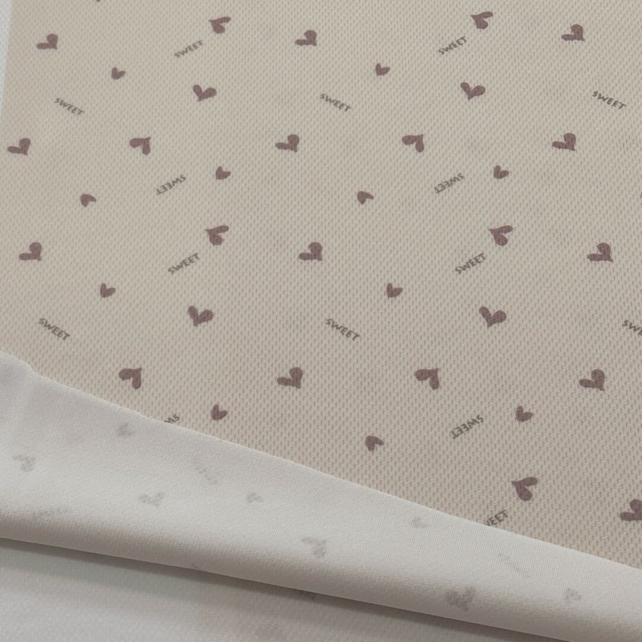 ★CT641◆オーダー50c単位◆メッシュニット生地◆マレファブ◆ハート