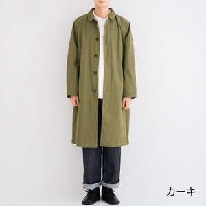 リネン RINEN 30/1高密度ウェザーステンカラーコート(R23202)全3色