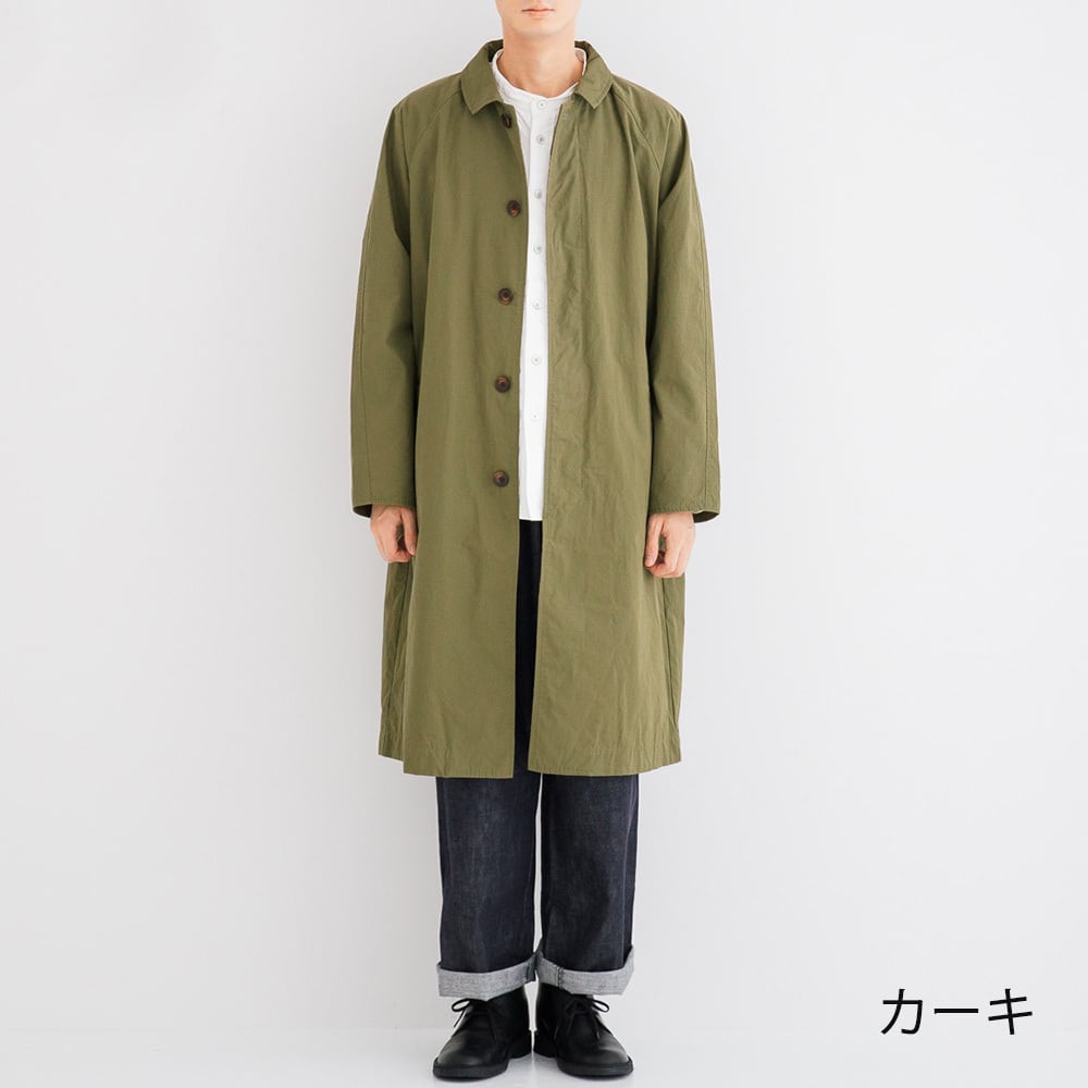 リネン RINEN 30/1高密度ウェザーステンカラーコート(R23202)全3色