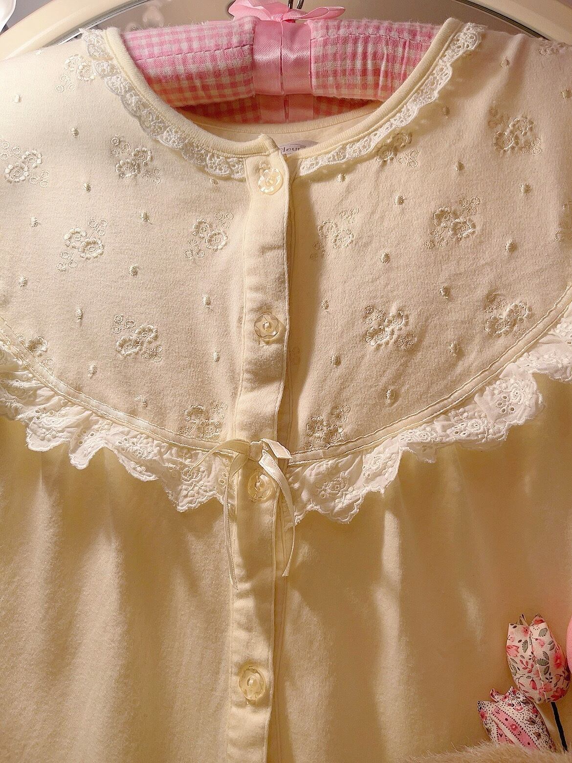 yellow cotton neglige one-piece