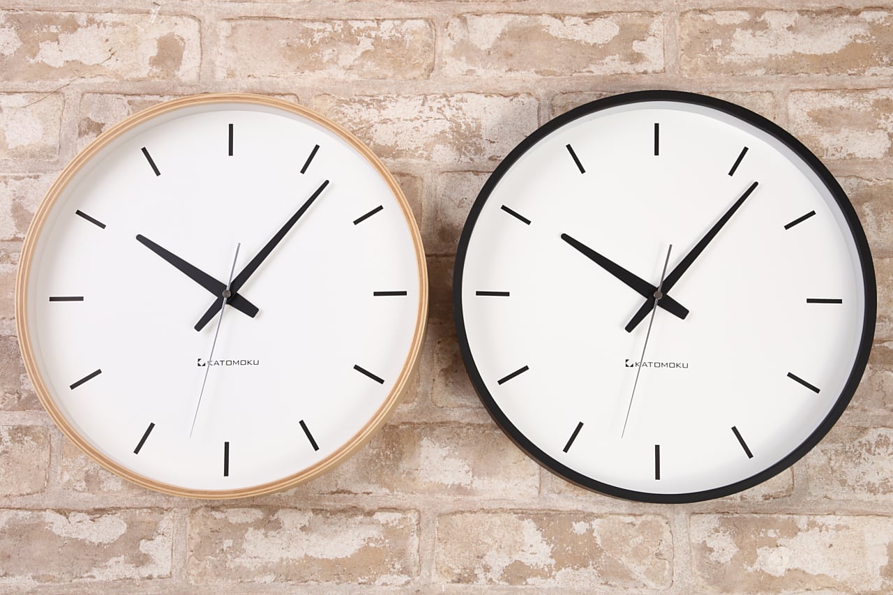 KATOMOKU 電波時計 訳あり品 連続秒針 wk-01 | 加藤木工株式会社