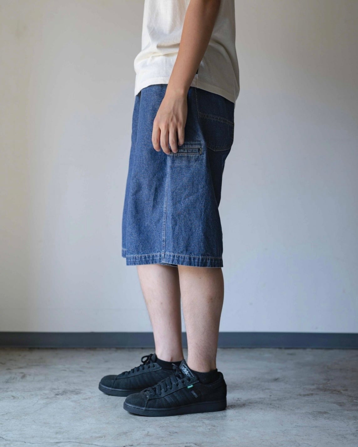 GOHEMP - WIDE GENDER SHORTS / USED WASH | BAUM