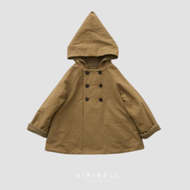 予約 / 送料無料【eLfinFolk】eLf Coat - camel / size100 / 9月入荷