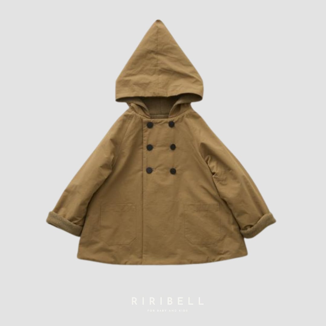予約 / 送料無料【eLfinFolk】eLf Coat - camel / size100 / 9月入荷