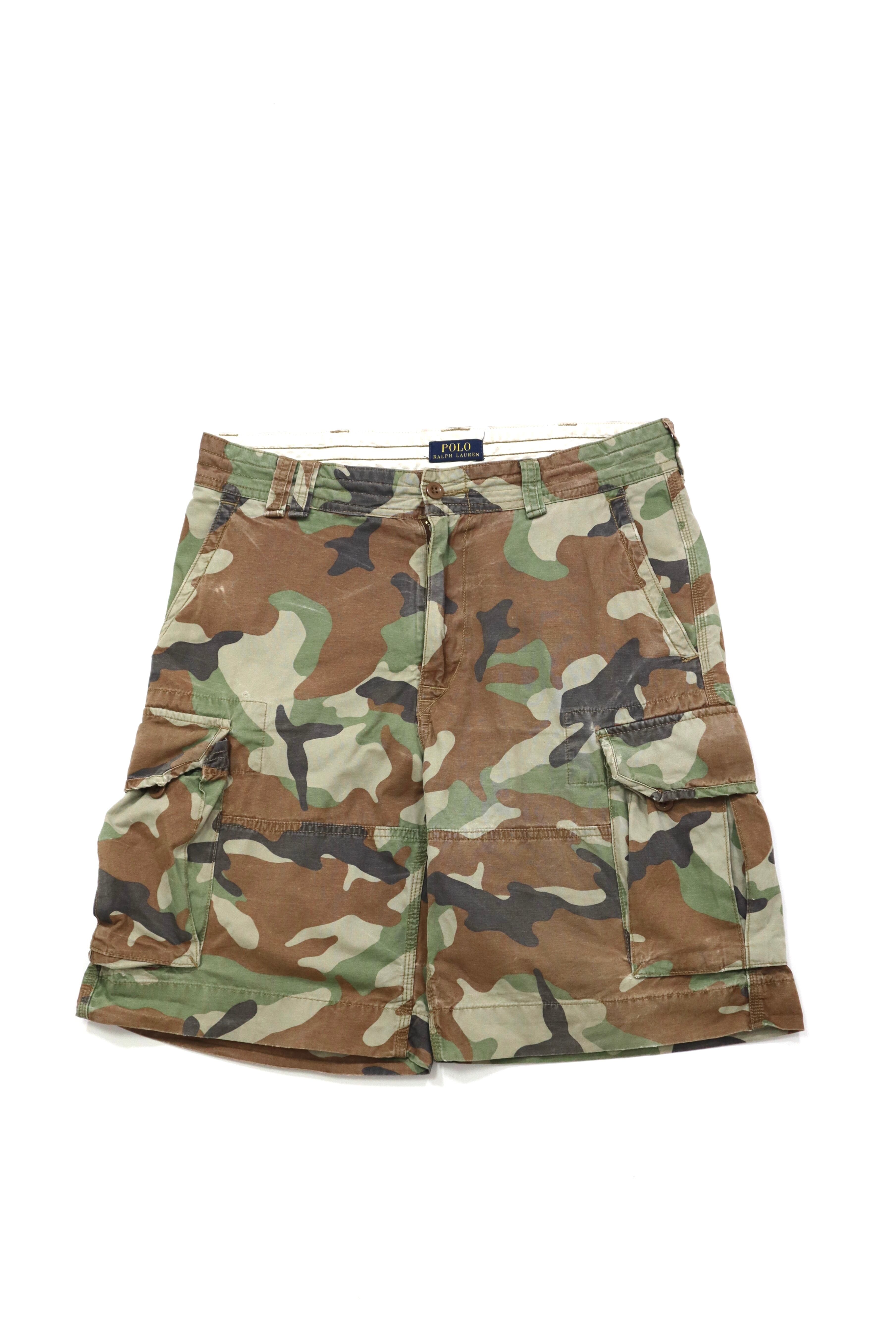 USED 00s Ralph Lauren camouflage cargo shorts