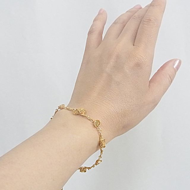ローズガーデンブレスレット(gold)