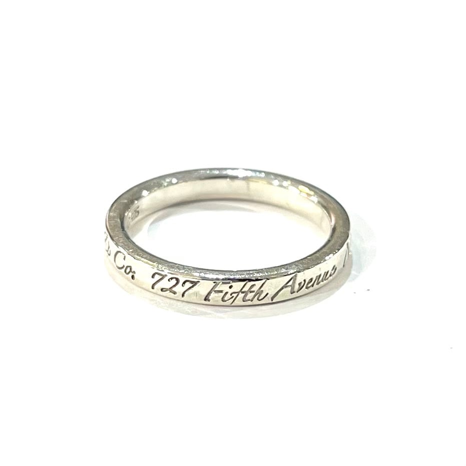 TIFFANY＆CO】【14号】 2382ティファニーaddressナローリング 指輪