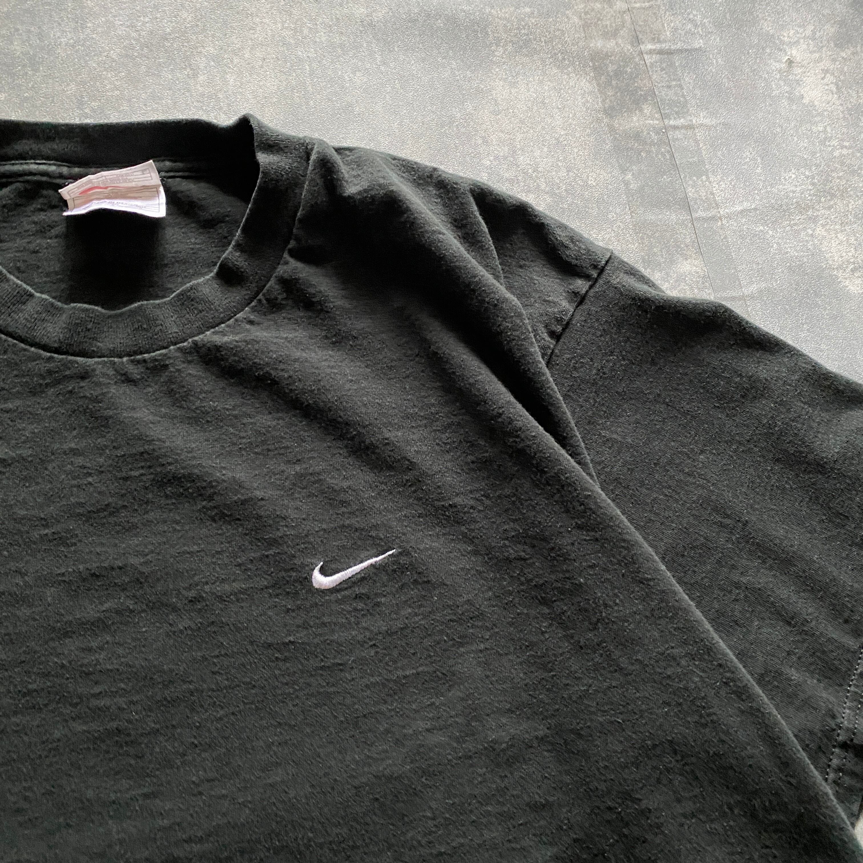 90s NIKE tシャツ 希少　刺繍　スモールスウォッシュ　y2k