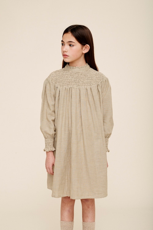 Liilu - Smocked Check Dress