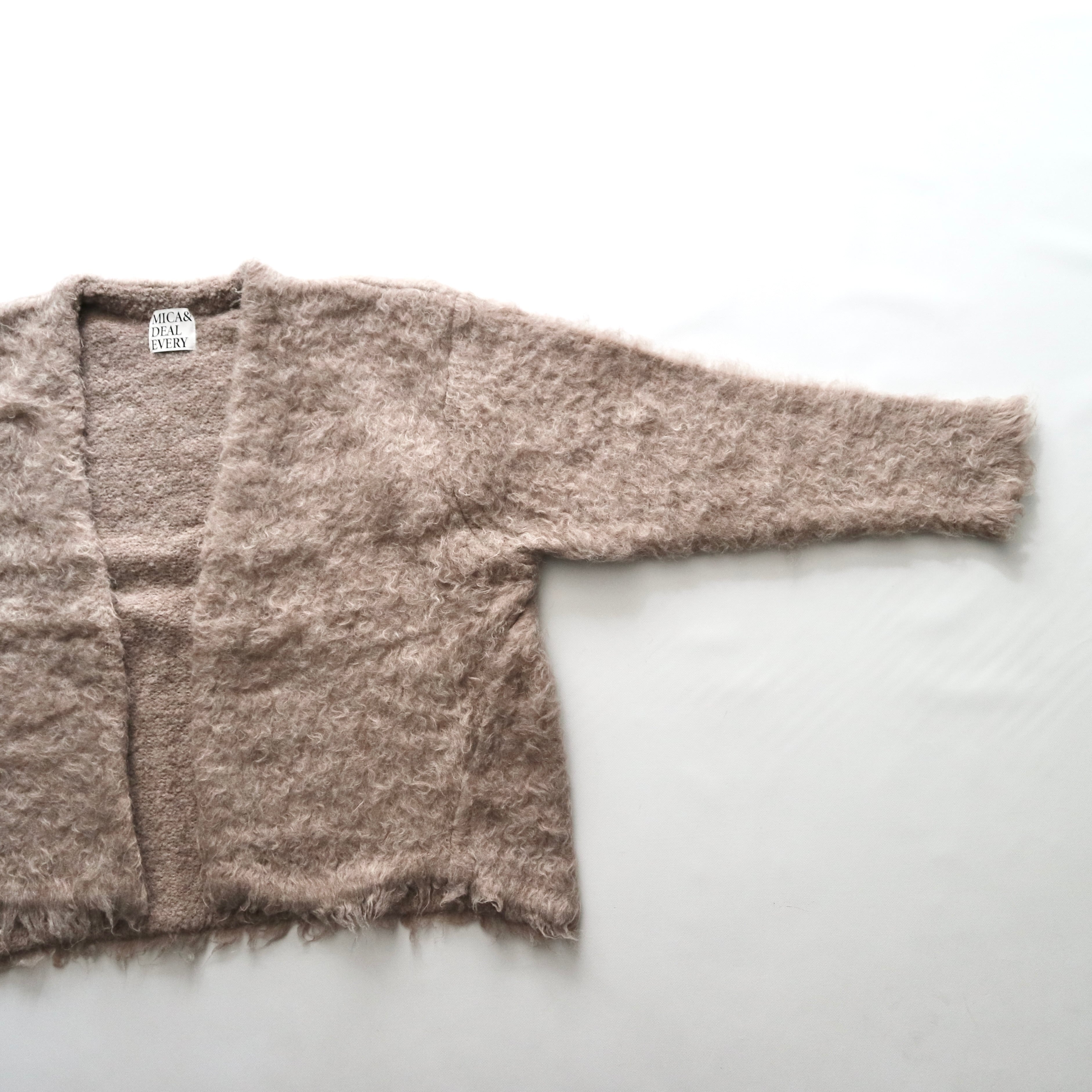 MICA&DEAL マイカアンドディール】SHAGGY YARN CARDIGAN