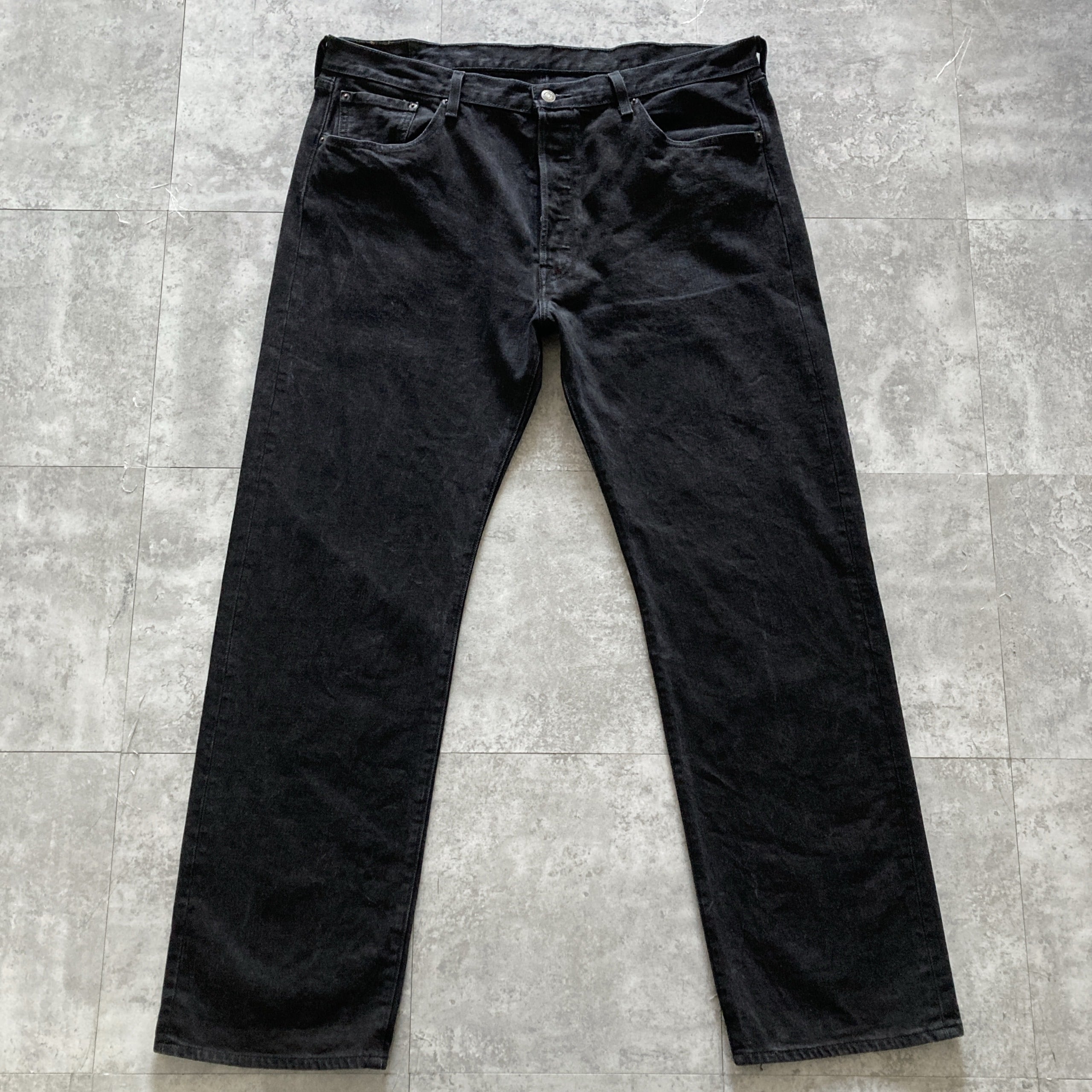 W40 L32】Levis 501 リーバイス ボタンフライ ビッグサイズ ブラック