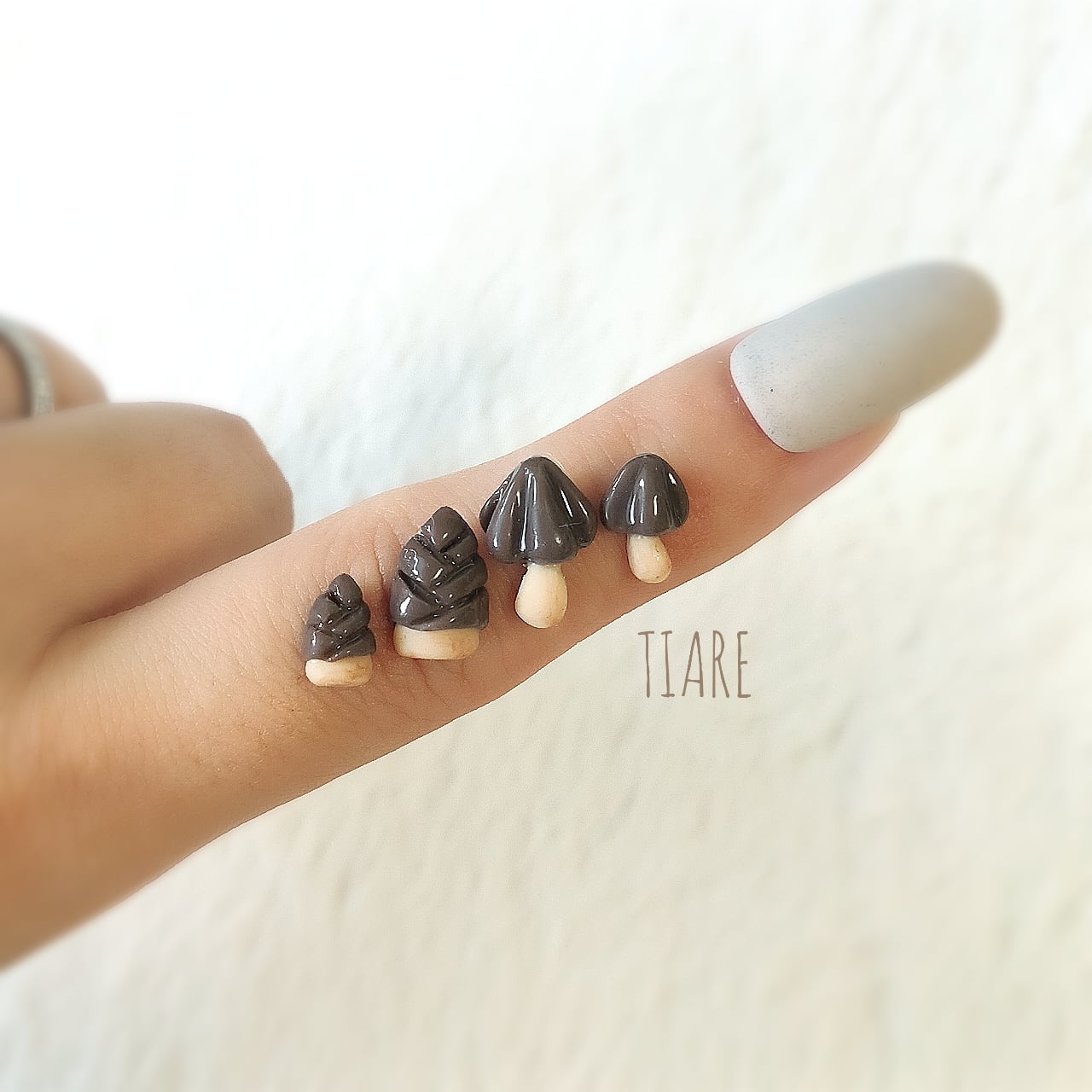 きのことたけのこのチョコセット ネイルパーツ | TIARE-nails