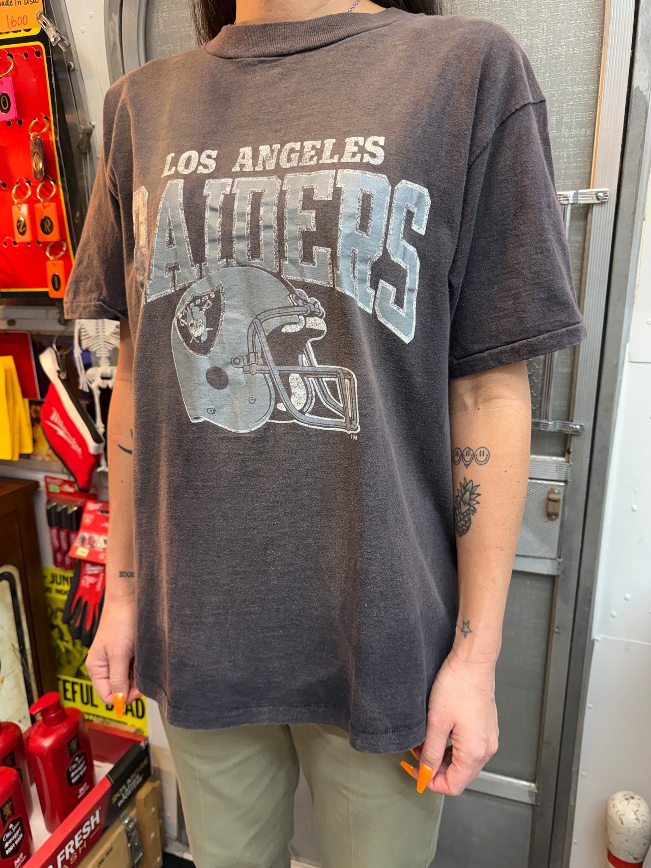 80s LOSANGELES RAIDERS / Champion made in usa  Single stitch・画像12