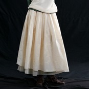 花影ゆれる、ベージュの詩スカート 《P0252》