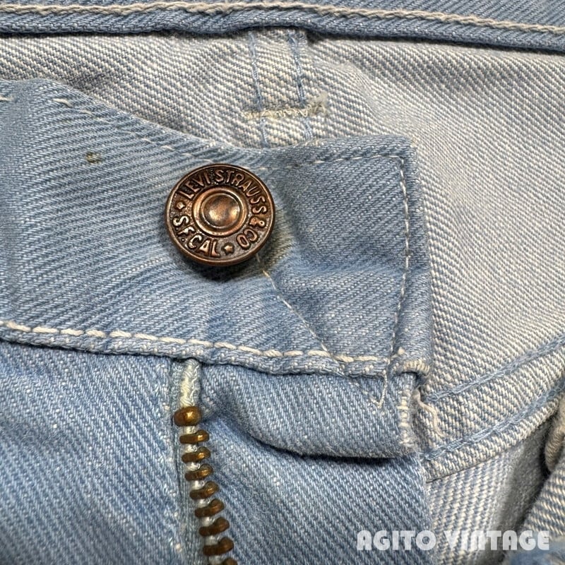 60's LEVI'S リーバイス 500L FADE BLUE DENIM フェードブルーデニム