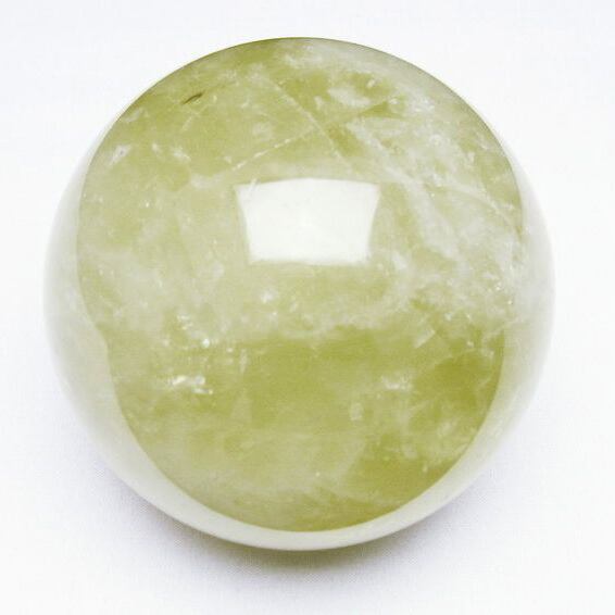 1.4Kg ミルキークォーツ 丸玉 101mm スフィア イエロー 一点物  151-4572