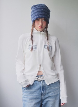[as”on] SALT ZIP-UP / WHITE 正規品 韓国ブランド 韓国通販 韓国代行 韓国ファッション as on ason エズオン アズオン
