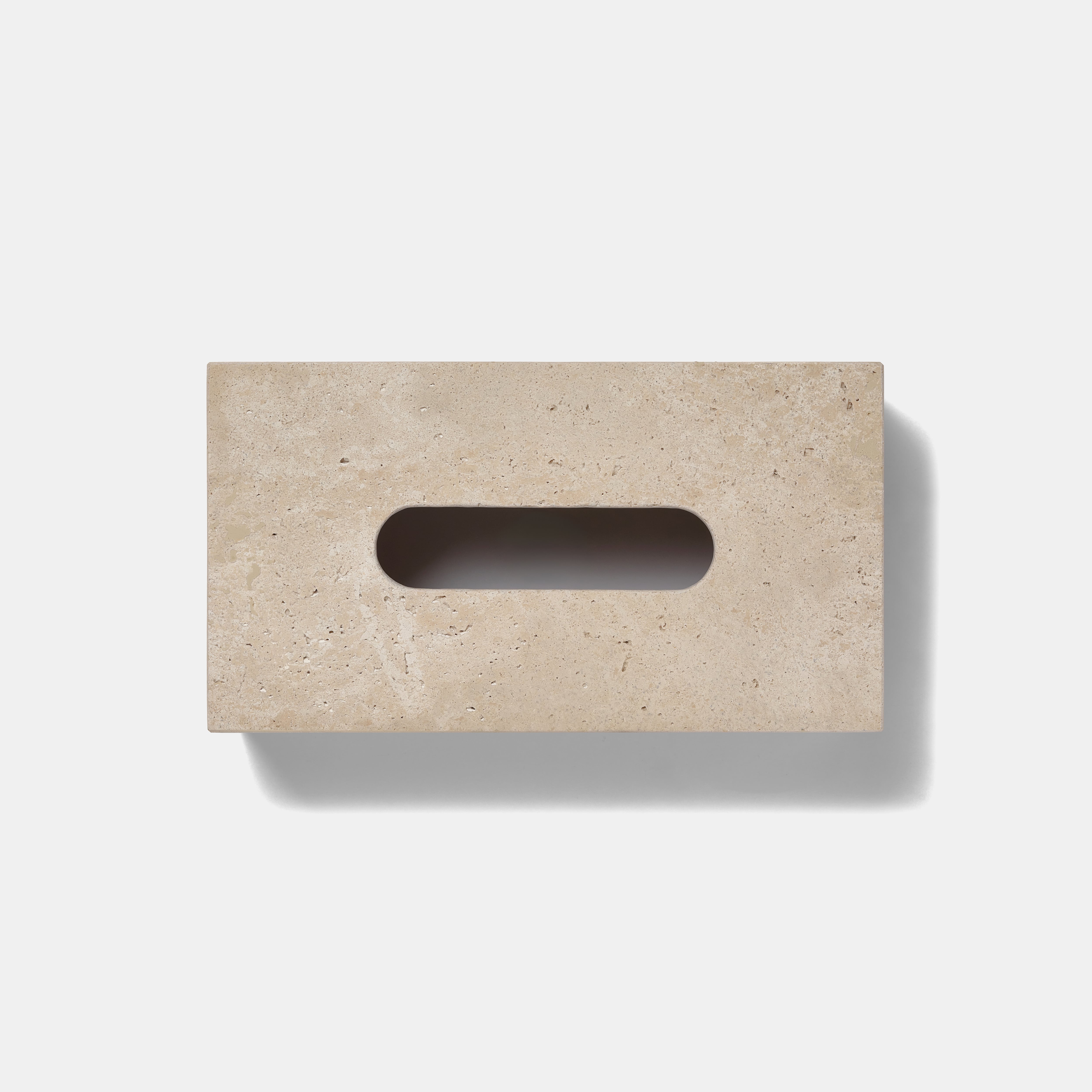 MARBLE TISSUE BOX - Roman Travertine