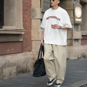 Pleated baggy wide leg pants 1427