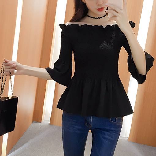 トップス レディース ブラウス ペプラム オフショルダー シャーリング ギャザー フリル かわいい 大人可愛い きれいめ シンプル カジュアル 大人 上品 おしゃれ かっこいい 大人可愛い 大人女子 送料無料 ラブリー キュート モダン 無地 春 夏 秋 10代 20代 30代 40代 通勤 学生 通学 デート お出かけ 女子会 休日 着回し 普段使い 韓国 コーデ スタイル 美脚 脚長 黒 ブラック