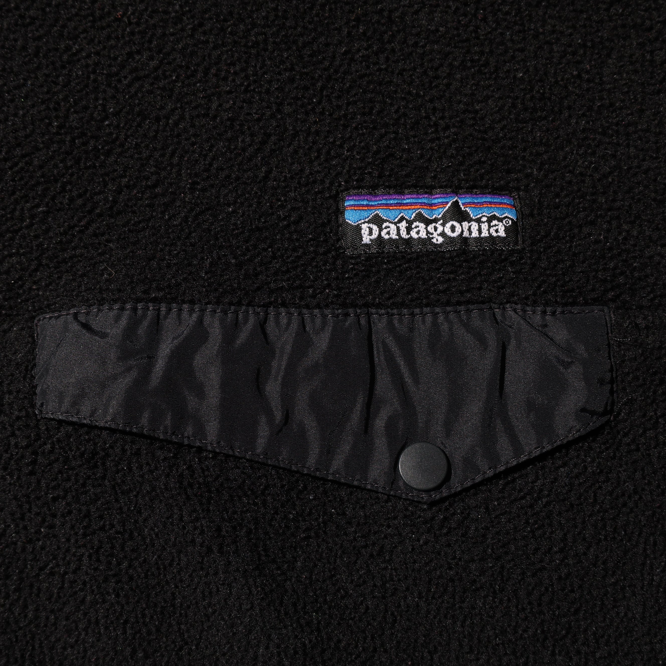 美品 L オールブラック 97年 黒 Synchilla Snap-T Patagonia シンチラ
