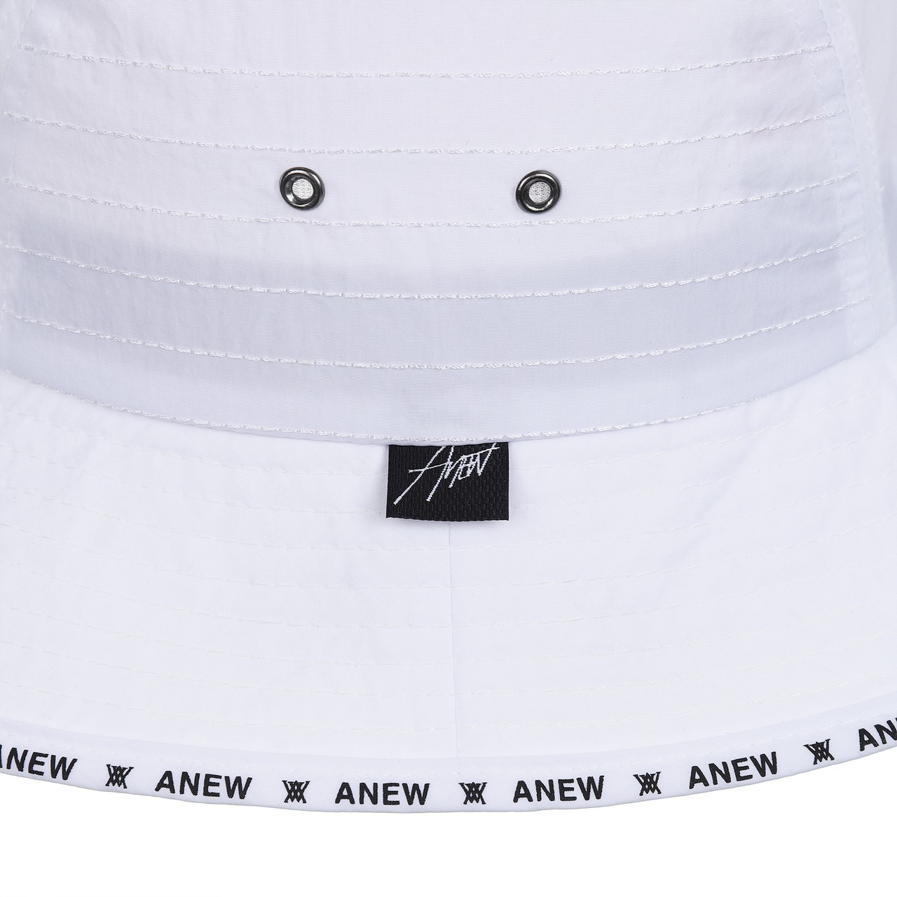 W Visor Logo Point Nylon Bucket [サイズ: S (AGCUWCP42WHS)] [カラー: WHITE]